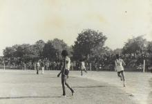 A relay race in progress