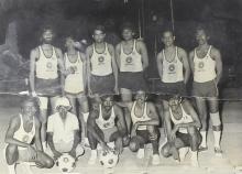 A football team at the 13th Inter IIT Sports Meet