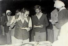Participants of the 13th Inter IIT Sports Meet enjoying refreshments