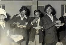 Participants of the 13th Inter IIT Sports Meet enjoying refreshments