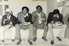 Participants of the 13th Inter IIT Sports Meet enjoying refreshments