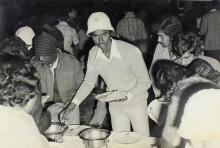 Participants of the 13th Inter IIT Sports Meet enjoying refreshments