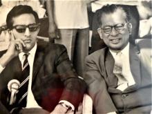 Prof. B. Sengupto with the Nawab of Pataudi Mansoor Ali Khan