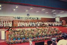 A photograph taken during the 25th Convocation, 1988