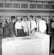 Dr. S. Bhagavantam interacts with some of the faculty and administrators at IIT Madras, 1969