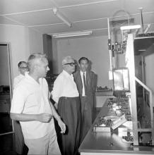 Dr. S. Bhagavantam at the Electrical Engineering Laboratory at IIT Madras, 1969