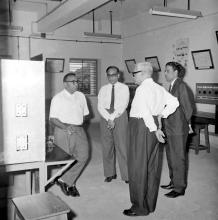 Dr. S. Bhagavantam visiting the Electrical Engineering Laboratory in IIT Madras, 1969