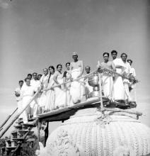 A group photo atop the Jalakanteshwara Temple, 1965