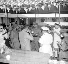 Tea at the inauguration of NCC building, 1965