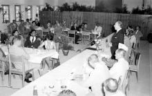 Mr. Walter Scheel addresses the gathering, 1963