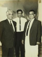 Mr. S. K. Banerji, Mr. R. Natarajan and Prof. B. Sengupto at IIT Madras, 1964