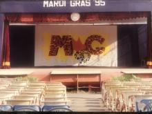 A photograph of the stage during Mardi Gras 1995