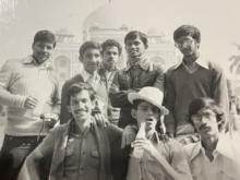 During the industrial tour of the Mechanical Engineering class, December 1983