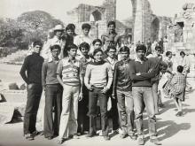 During the industrial tour of the Mechanical Engineering class, December 1983