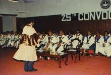 At the 25th Convocation, 1988