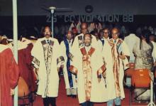 Mr. V. Shanmugam leads the academic procession, 1988