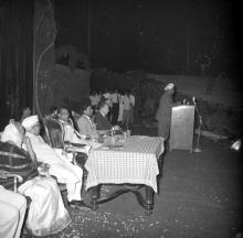 Dr. A. L. Mudaliar addresses the audience during the Fourth Institute Day, 1963