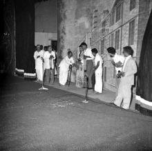 Students perform the drama ‘If It Were To Happen’ during the Fourth Institute Day, 1963