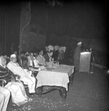 Dr. A. L. Mudaliar addresses the audience during the Fourth Institute Day, 1963