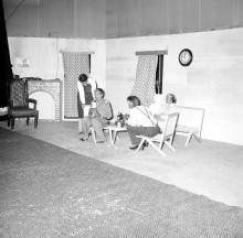 Students perform a drama during the Fourth Institute Day, 1963