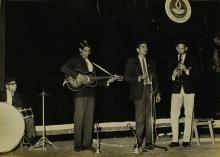 A music performance by students at the Third-Inter IIT Sports Meet, 1964