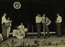 The "Undergrads" from IIT Kharagpur performing a number at the Third Inter-IIT Sports Meet, 1964