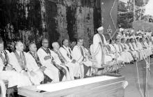 Dr.  A.L. Mudaliar declares the convocation open
