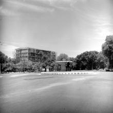 A view of Gajendra Circle and Administration Block from Delhi Avenue