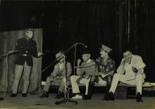 Students stage a play at the Third Inter-IIT Sports and Cultural Meet, 1964