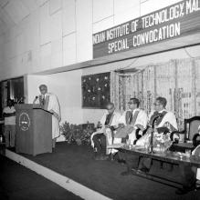 Mr. K. T. Chandy addresses the audience at the Special Convocation, 1973