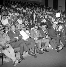 A section of the audience at the Computer Centre inauguration, 1973