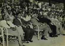Some of the distinguished guests  engrossed in the proceedings at the Third Inter-IIT Sports Meet, 1964