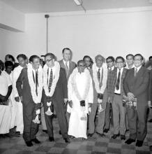 Distinguished guests and some of the IIT Madras faculty pose for a photograph, 1973