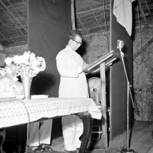 Prof. B. Sengupto addresses the audience at the Second Institute Day, 1961