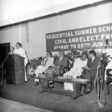Prof. Sampath addressing the audience.