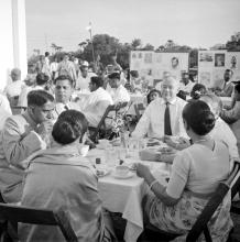 At high tea, 1961