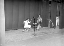 Performers stage a play at the Open Air Theatre during the Sixth Institute Day, 1965