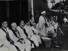 Dr. A. L. Mudaliar declares the convocation open, 1965