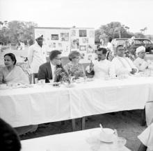 Mrs. Shanti Sengupto and other distinguished guests during high tea, 1961