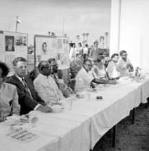 Some of the distinguished guests at high tea, 1961