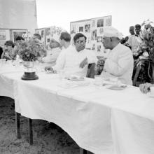 At high tea during the Second Institute Day, 1961