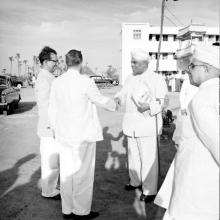 Prof. B. Sengupto and Dr. A. L. Mudaliar at the Second Institute Day, 1961