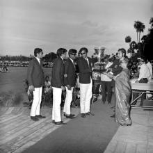 IIT Madras hockey team receives the Inter-IIT hockey trophy for the first time, 1970