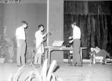 Students performing a play during the Sixth Institute Day, 1965