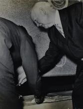 Dr. h. c. Heinrich Luebke lays the foundation stone, 1962