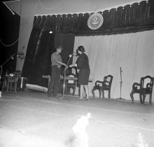 Students stage a play at the Seventh Institute Day celebrations, 1966