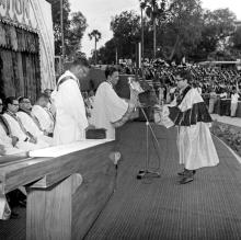 Dr. A. Ramachandran (Director) confers a Ph. D in Chemistry to Dr. D. Venkappayya