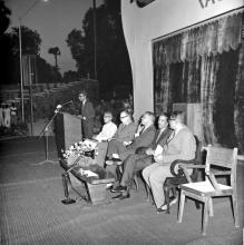 Mr. K. S. Loganathan addresses the audience during the Tenth Institute Day, 1969