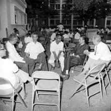 Prof. S. Sampath, Prof. M. V. C. Sastri, Prof. R. G. Narayanamurthi, Prof. A. Ramachandran, and Prof. R. J. H. Bisanz at an event in 1968