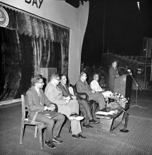 Mr. H. V. R. Iengar addresses the audience during the Tenth Institute Day, 1969